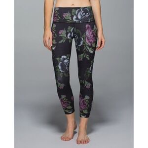 Lululemon High Times Pant‎ *Full-On Luon Garden Party Smooth Silver Multi 6